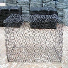 Factory direct galvanized gabion wall, hot-dip galvanized hexagonal woven gabion cage. Gabion retaining wall